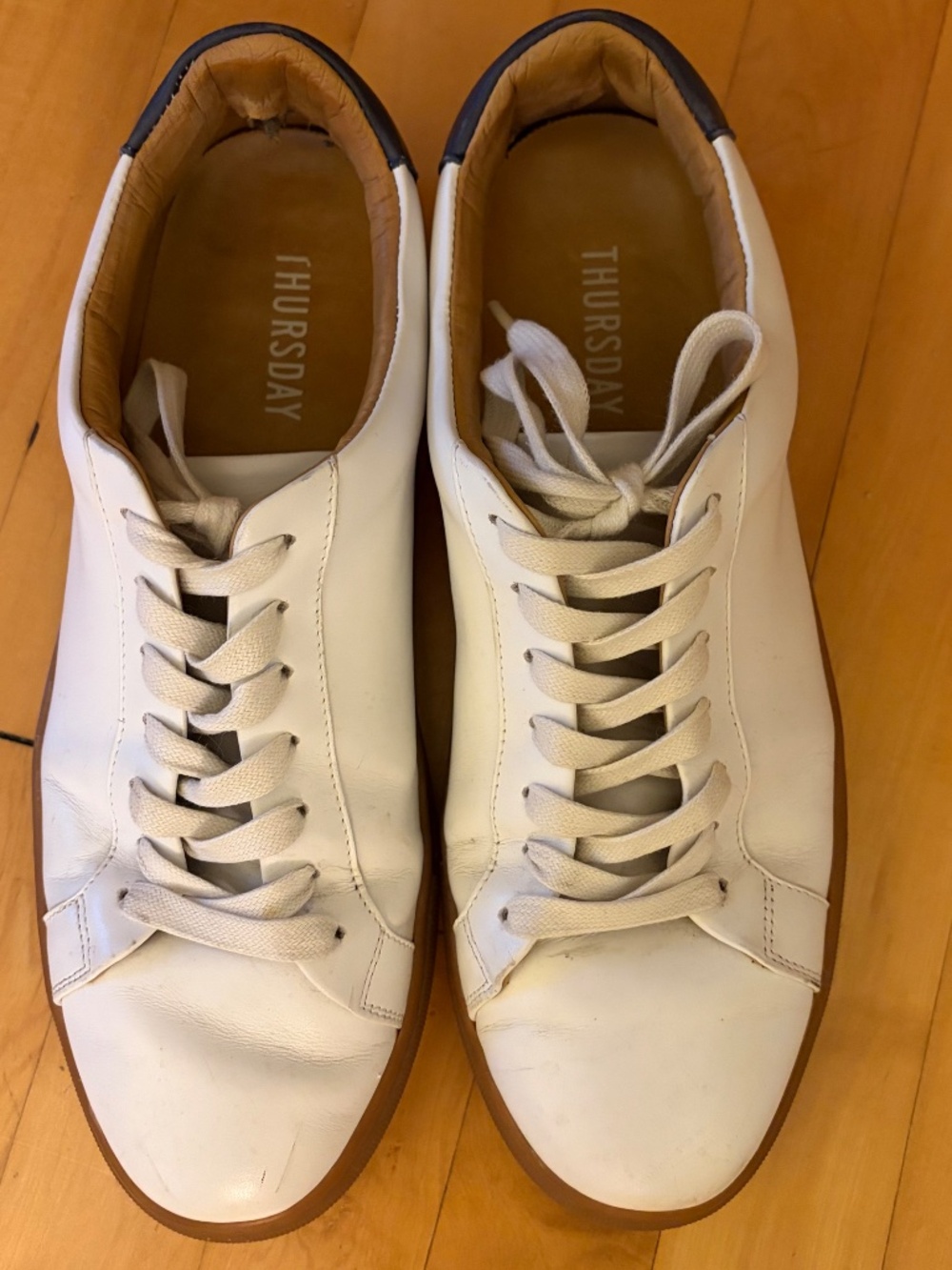 Thursday Boot Co. Legacy Men's Low Top Sneakers Shoes 10.5 Leather White Casual - Picture 12 of 12